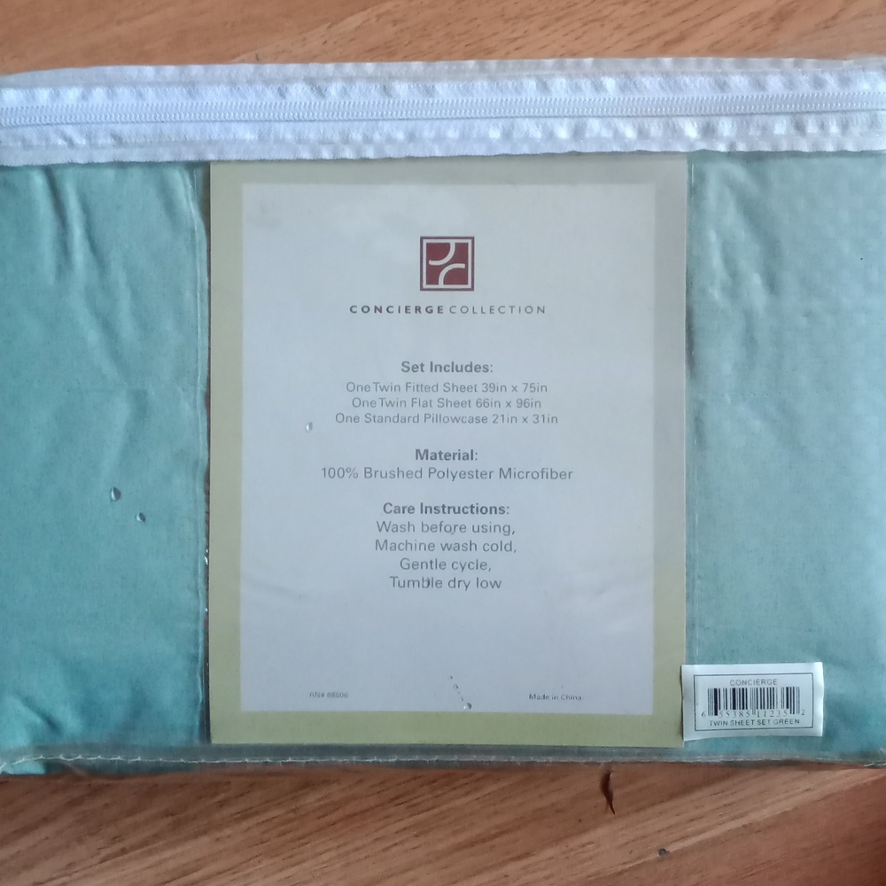 Concierge collection sheet set